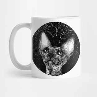Cat Dotwork Mug